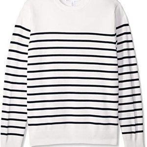 White/Navy Mariner Stripe Sweater
